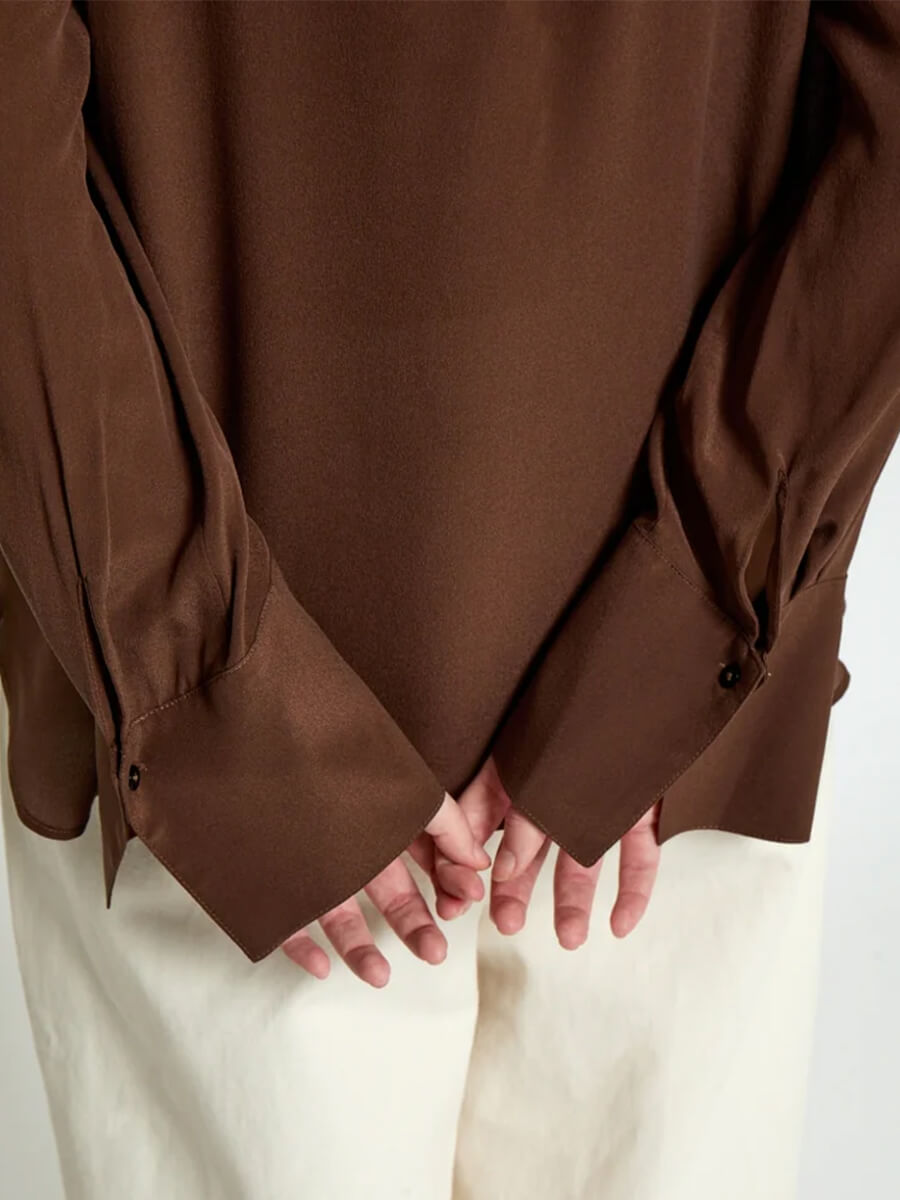 Minus
Caty Silk Shirt - Chestnut