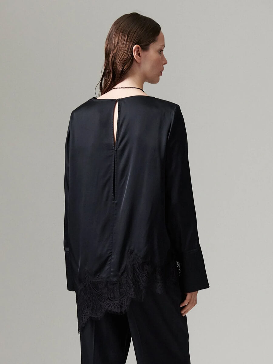 day birger et Mikkelsen Lila Fluid Blouse - Black