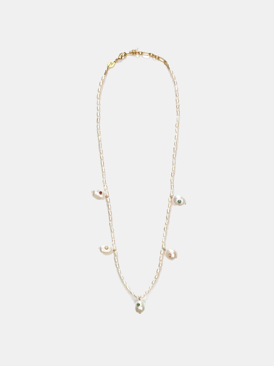 Anni Lu - Marianne Pearl Necklace - Gold