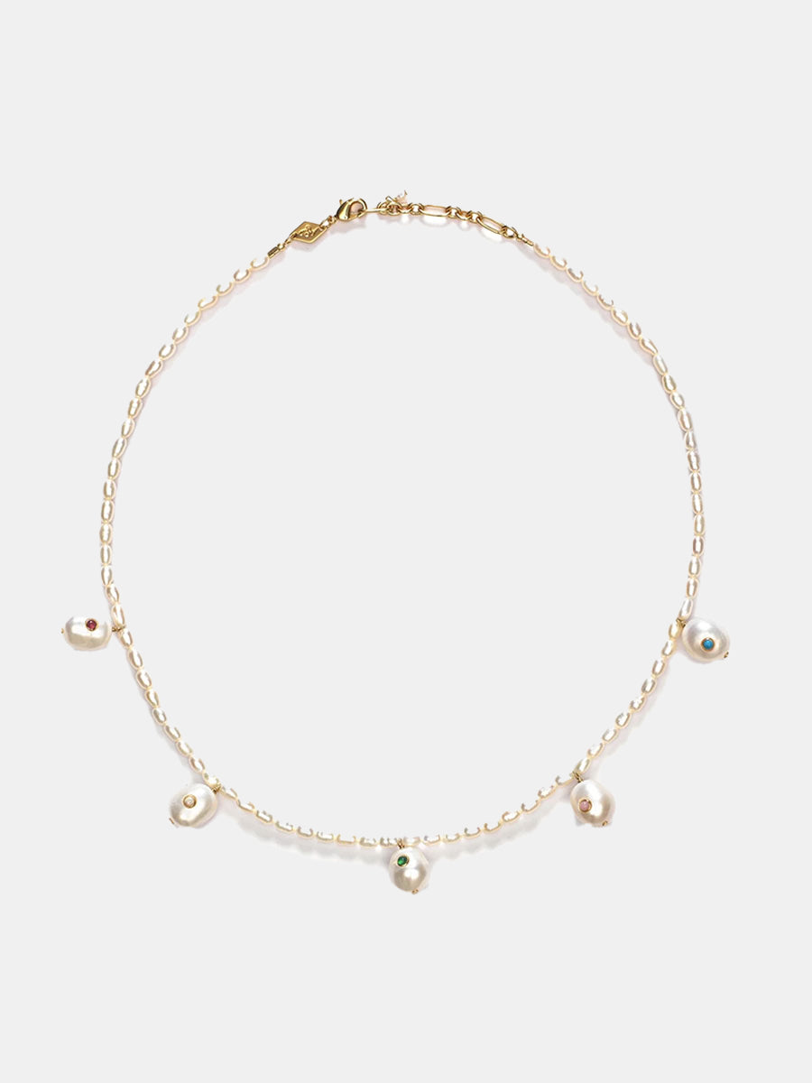 Anni Lu - Marianne Pearl Necklace - Gold