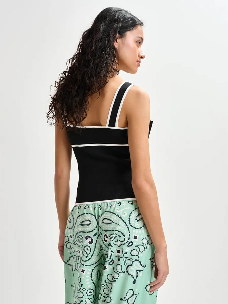 essentiel antwerp Haminata Top - Black:White