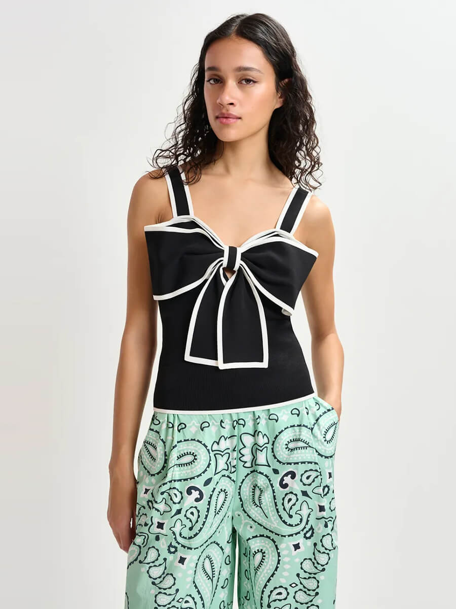 essentiel antwerp Haminata Top - Black:White