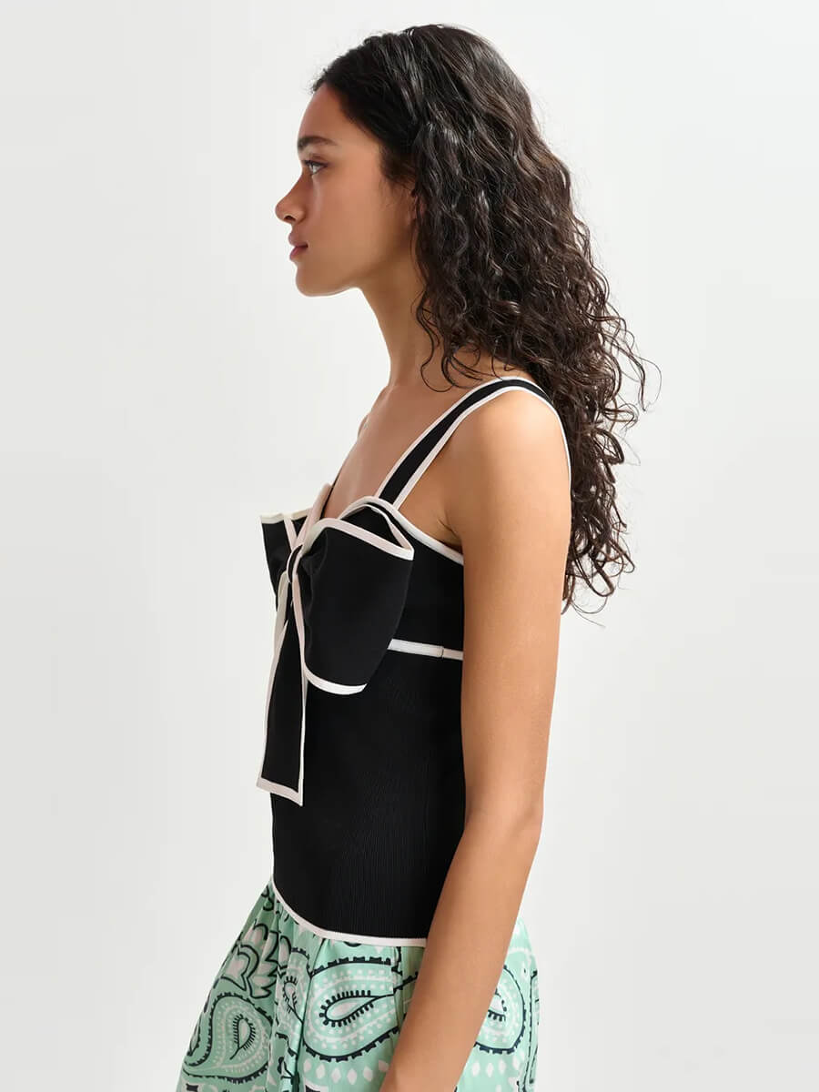 essentiel antwerp Haminata Top - Black:White