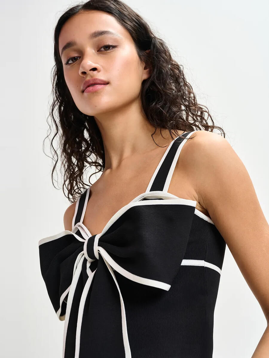 essentiel antwerp Haminata Top - Black:White