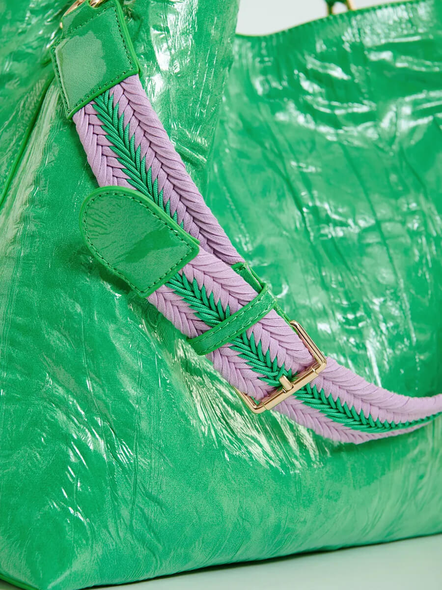 Essentiel Antwerp Jistalo Shopper Printed Bag - Green Jistalo Shopper Printed Bag - Green