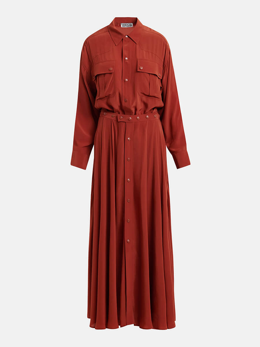 Essentiel Antwerp Jebba Playsuit - Burnt Red