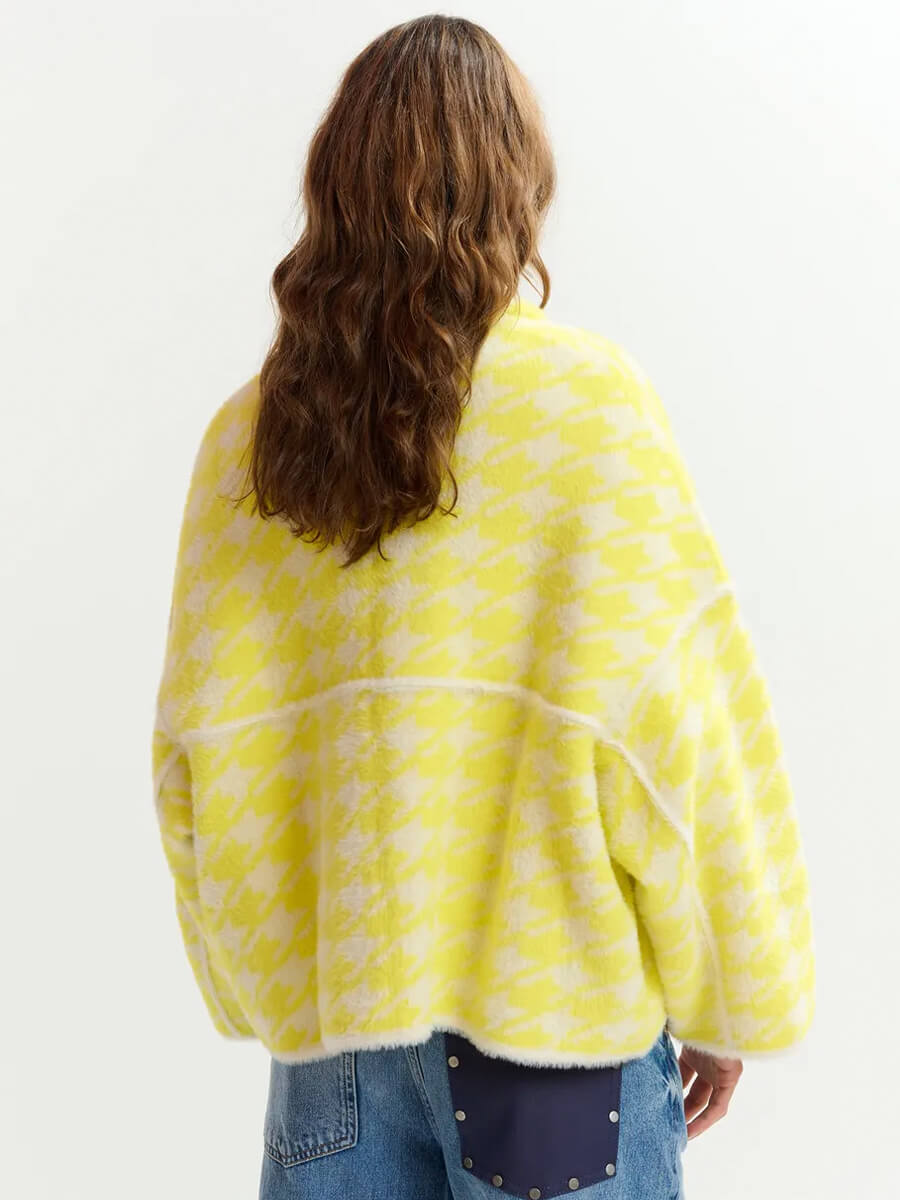 Essentiel Antwerp Joking Knit Jacket - Yellow