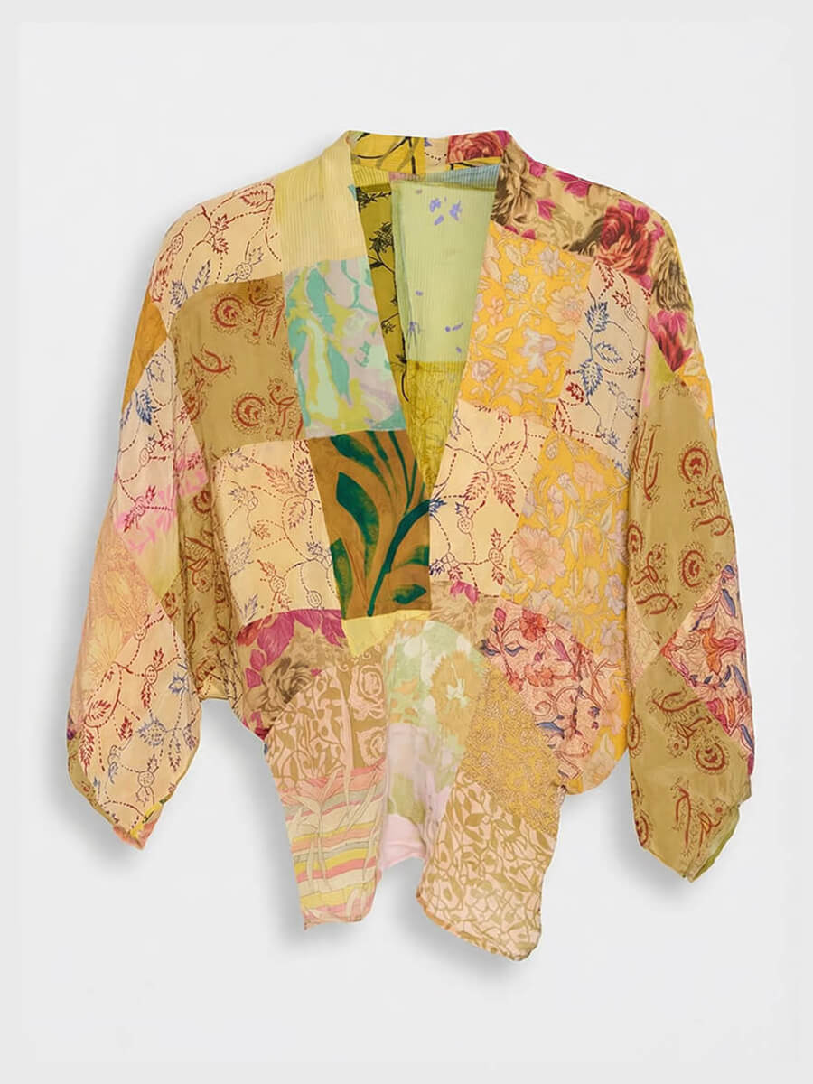 SISSEL EDELBO
Juno Silk Patchwork Top - No.13