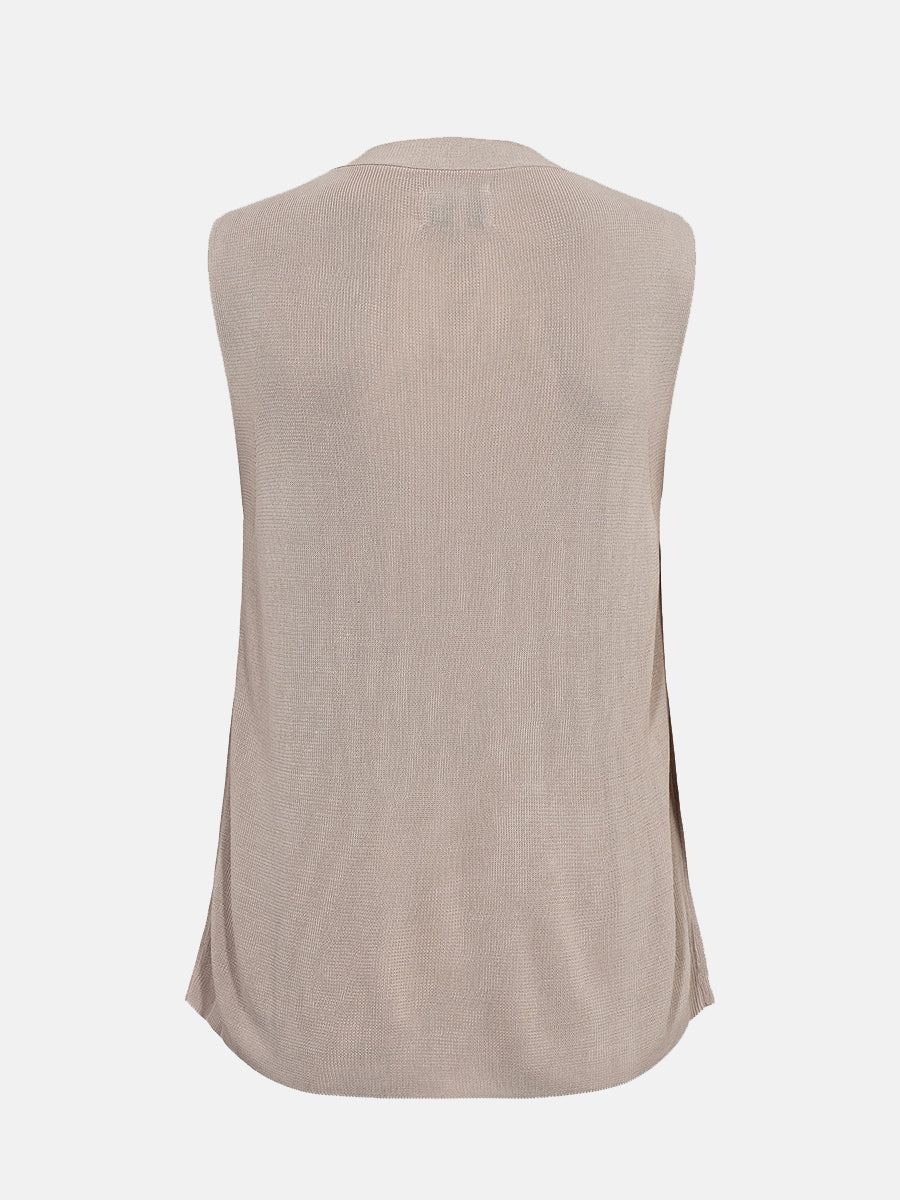 Numph Nutampa Vest - Grey Morn