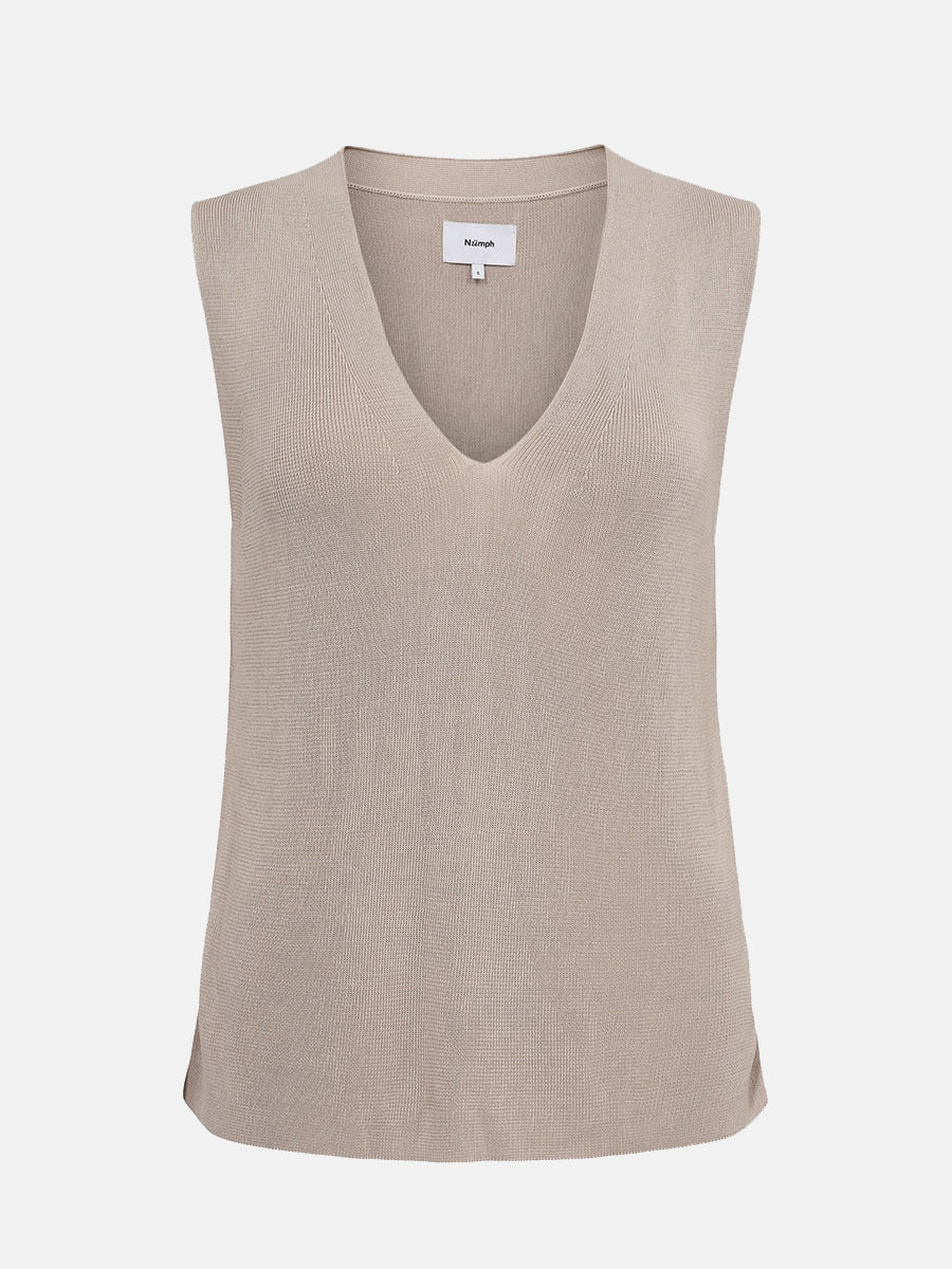 Numph Nutampa Vest - Grey Morn