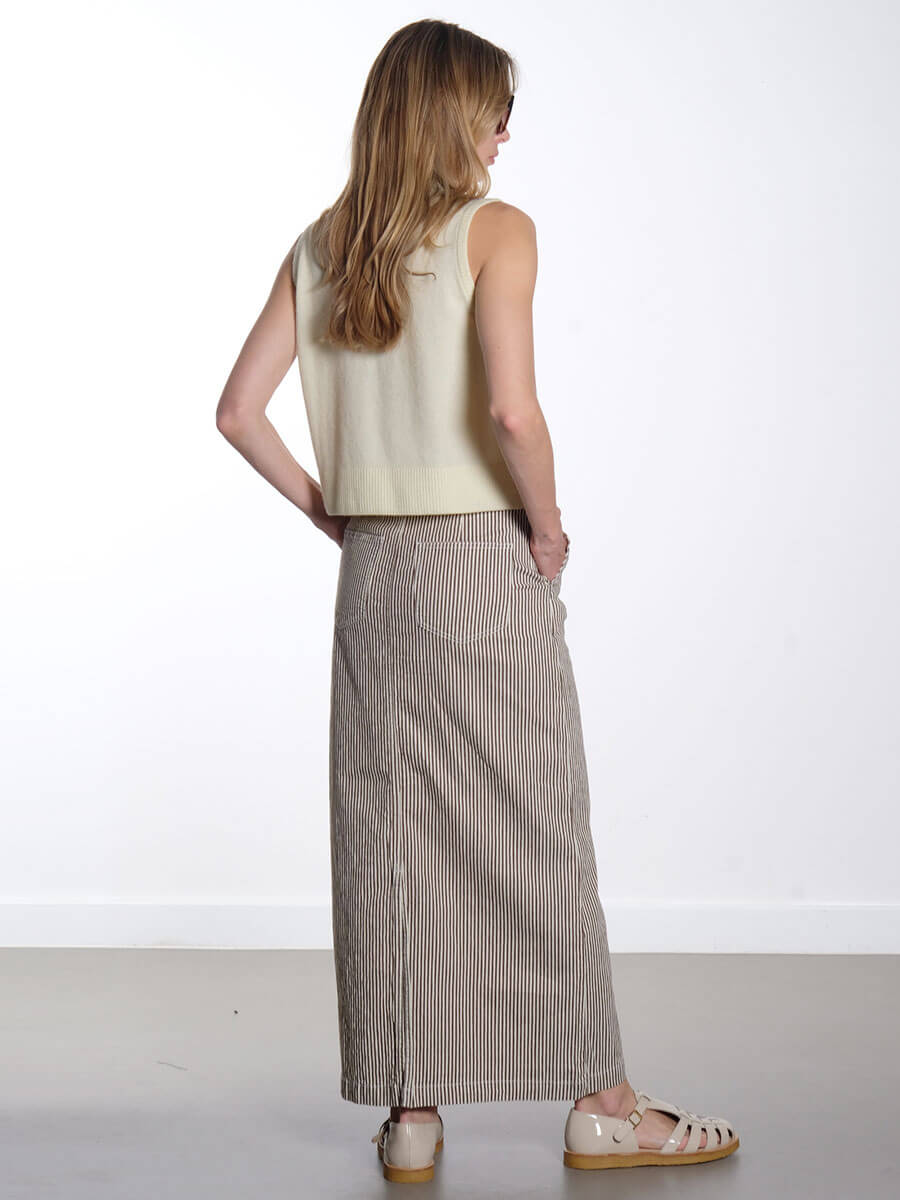 object-sola-twill-maxi-skirt-brown