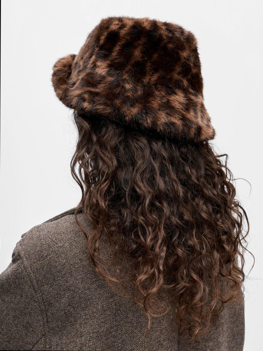 object Klara Faux Fur Bucket Hat
