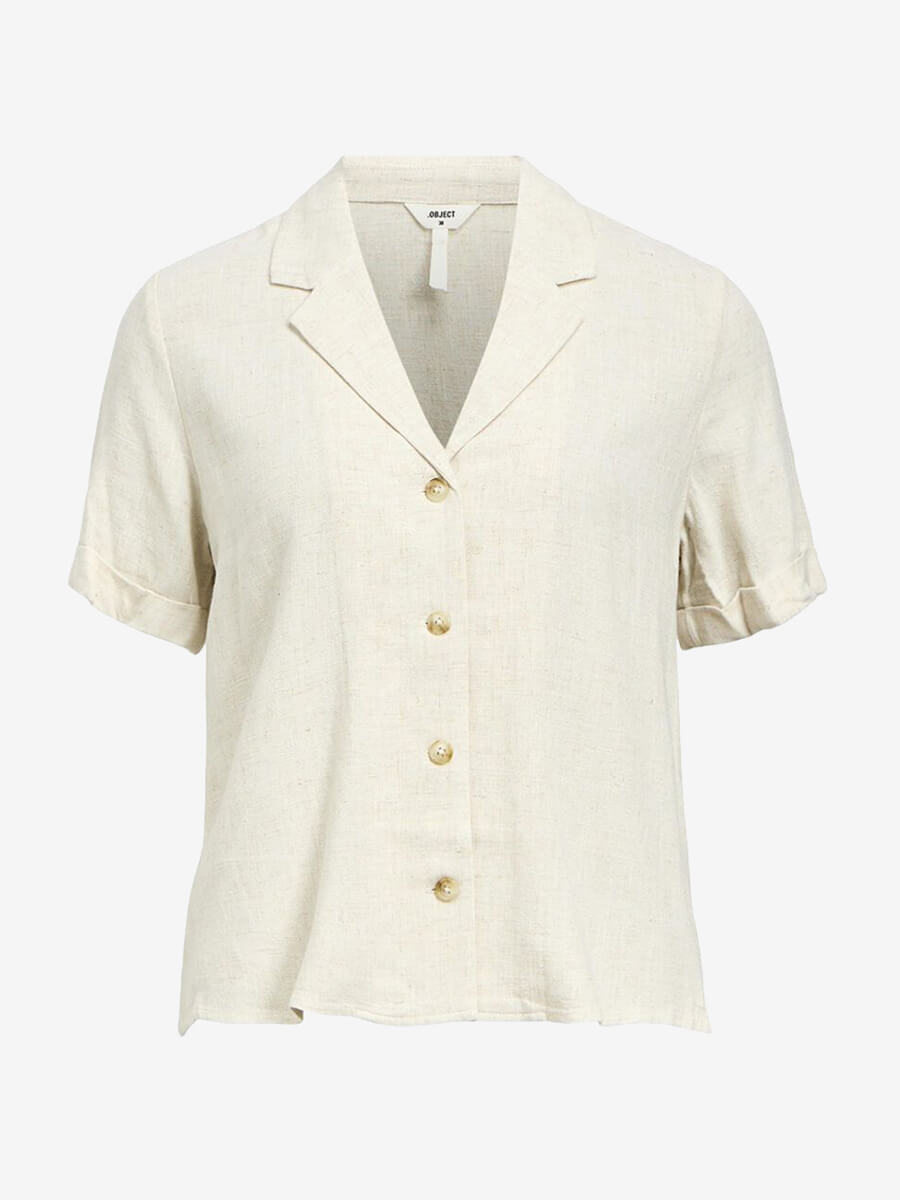object OBJSanne Short Sleeved Shirt - Sandshell