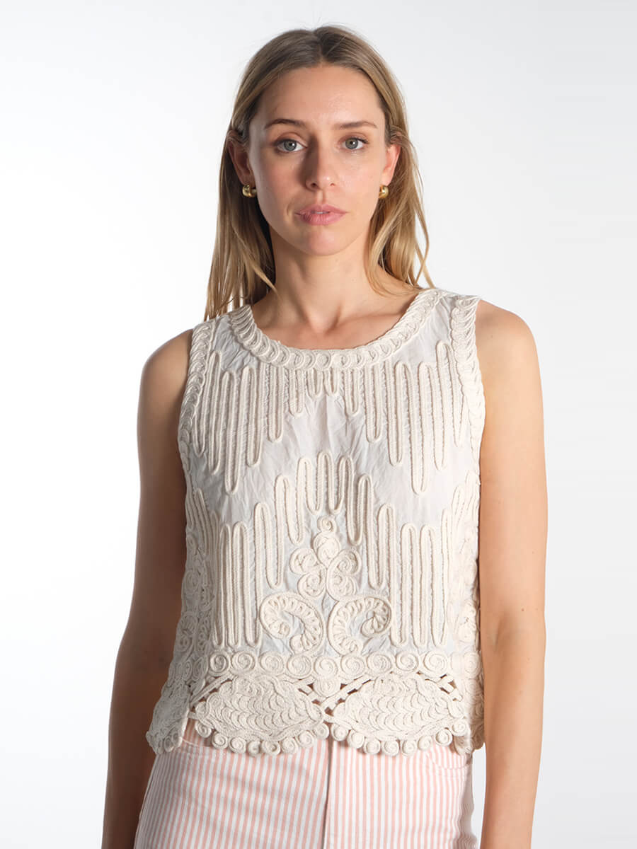 Prima Embroidered Top