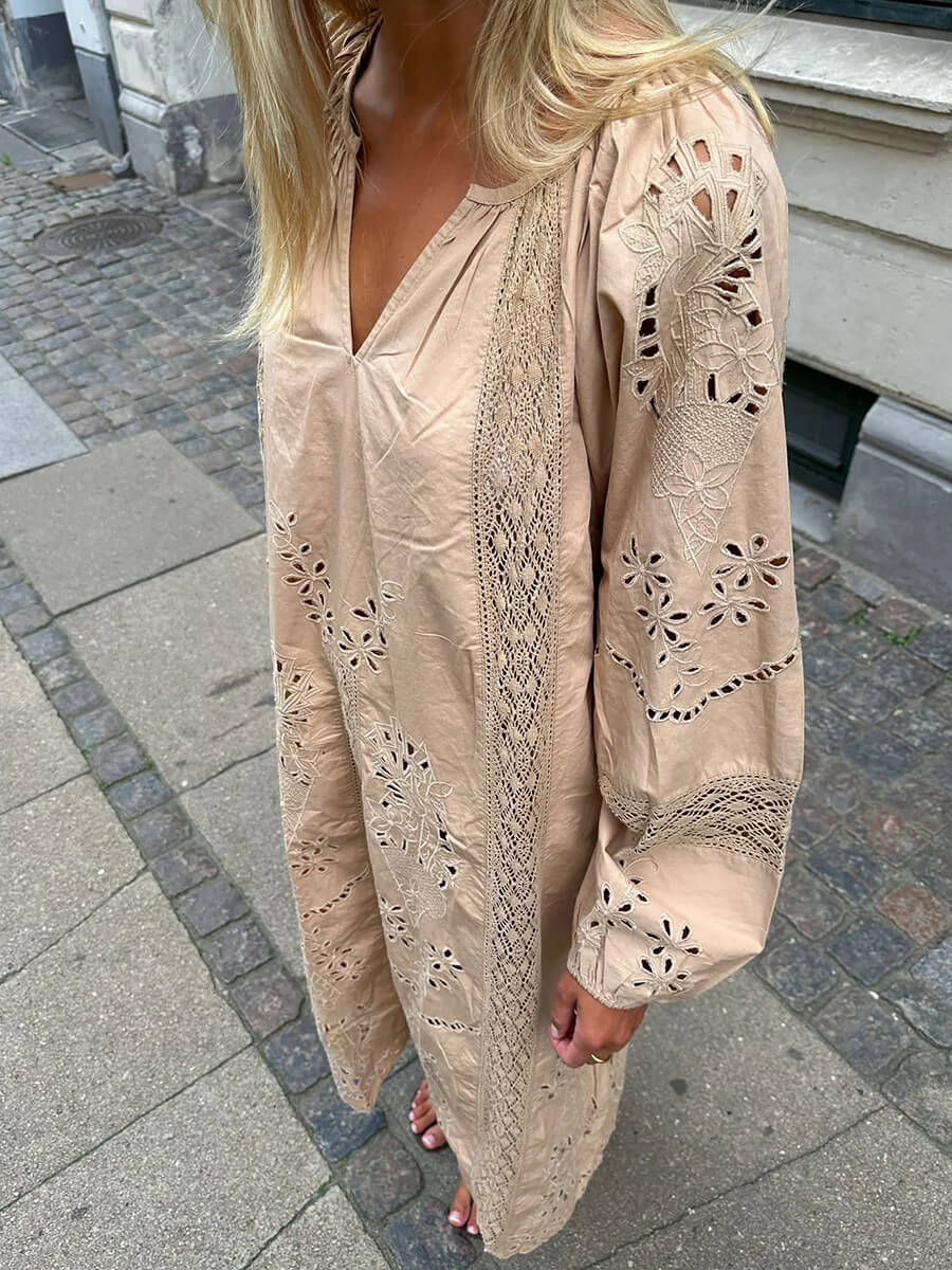 sissel eddelbo Mila Dress - Beige