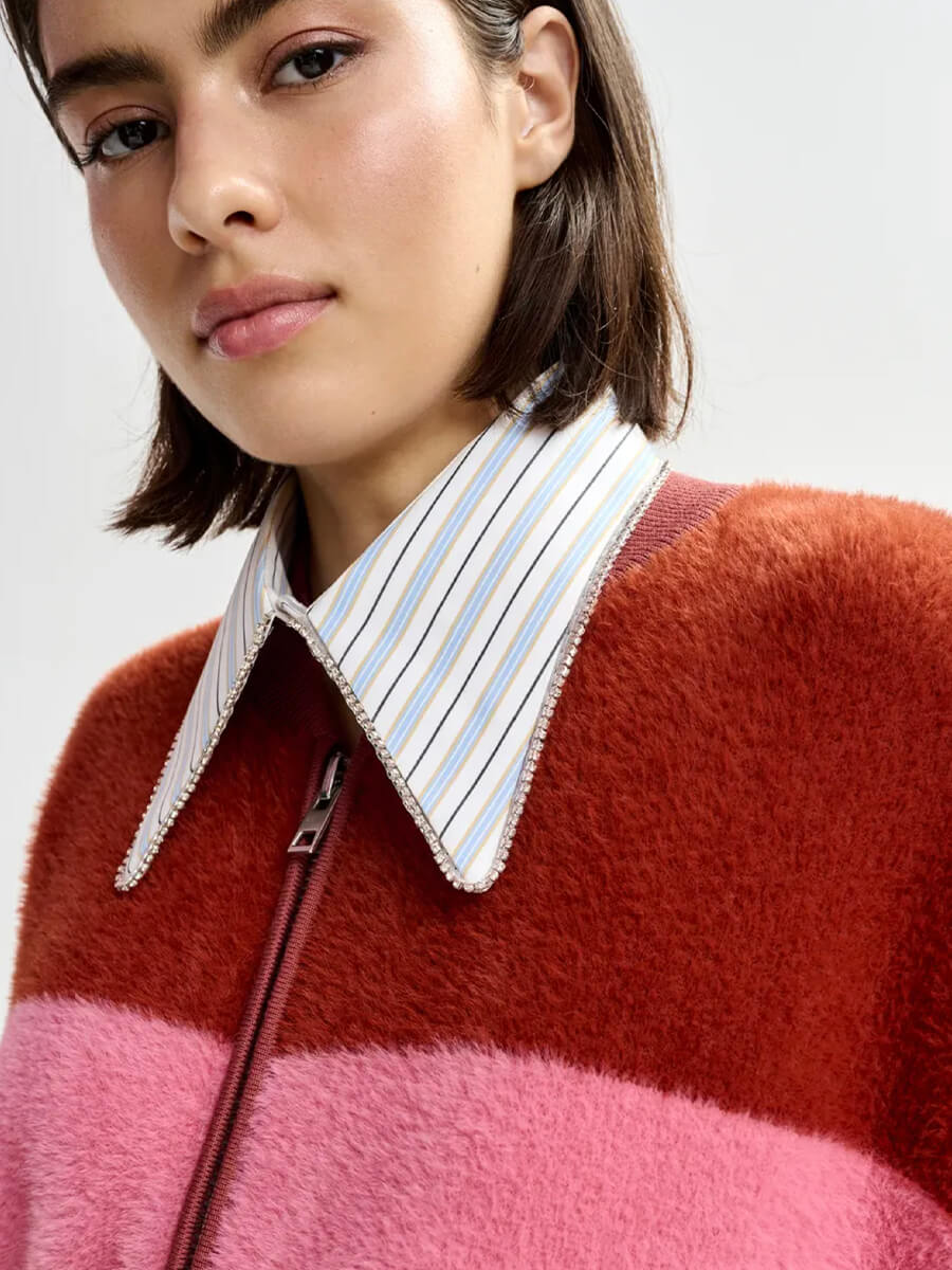 Essentiel Antwerp Juxta Mockneck Collar - Blue