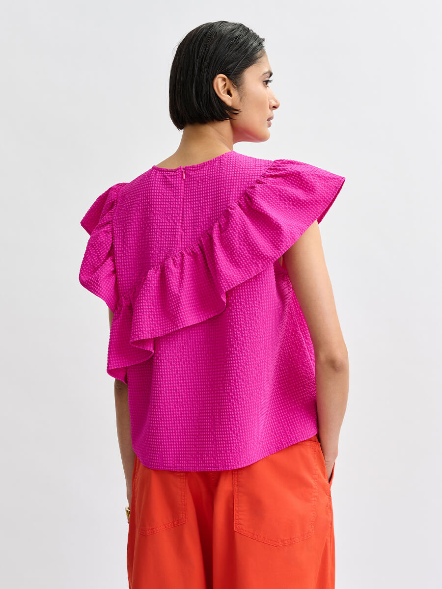 Essentiel Antwerp JooJoo Ruffle Top - Pink 1