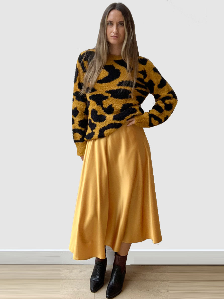 Hampus Jacquard Knit Jumper - Leopard