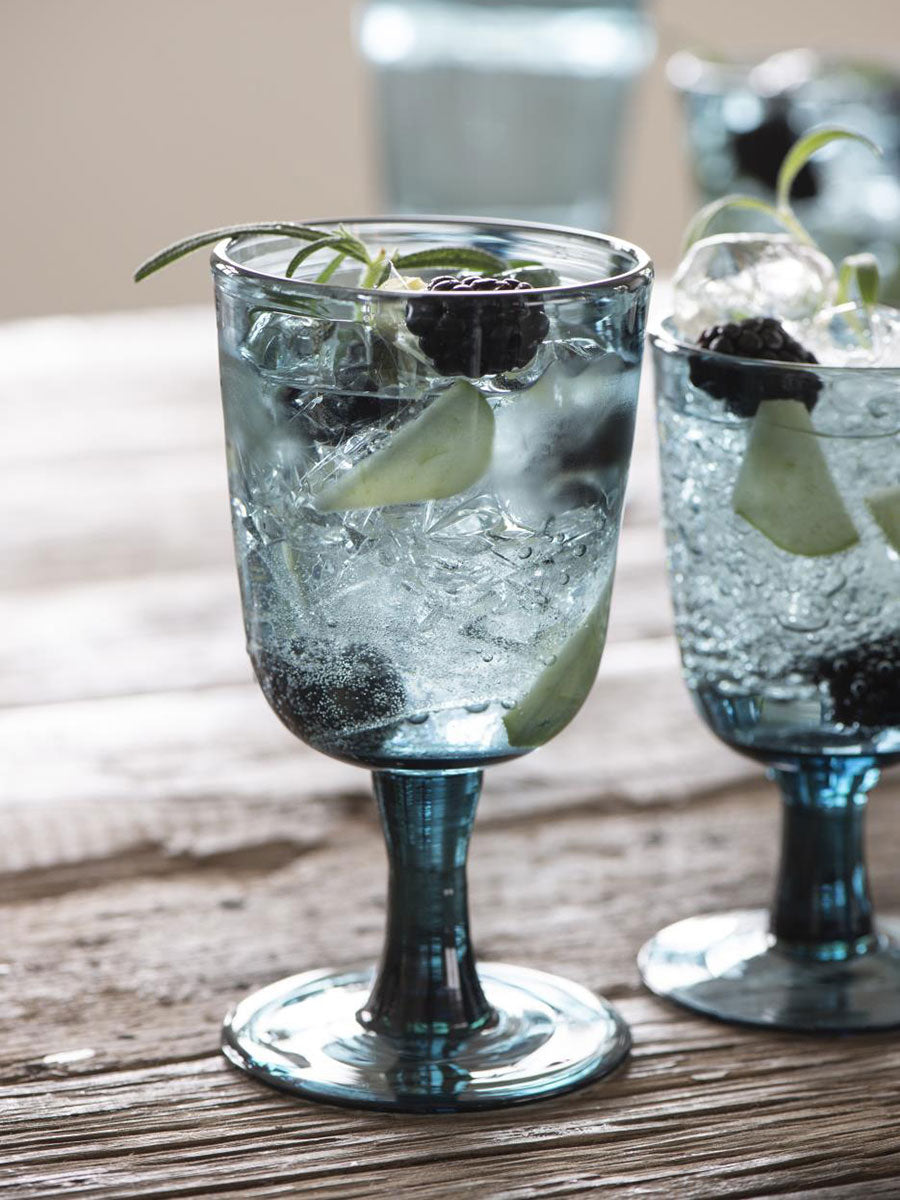 Ib Laursen Red Wine Glass - Blue