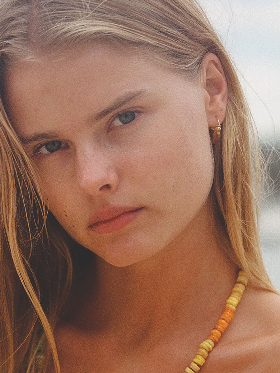 Anni Lu Petit Swell Hoops - Amber