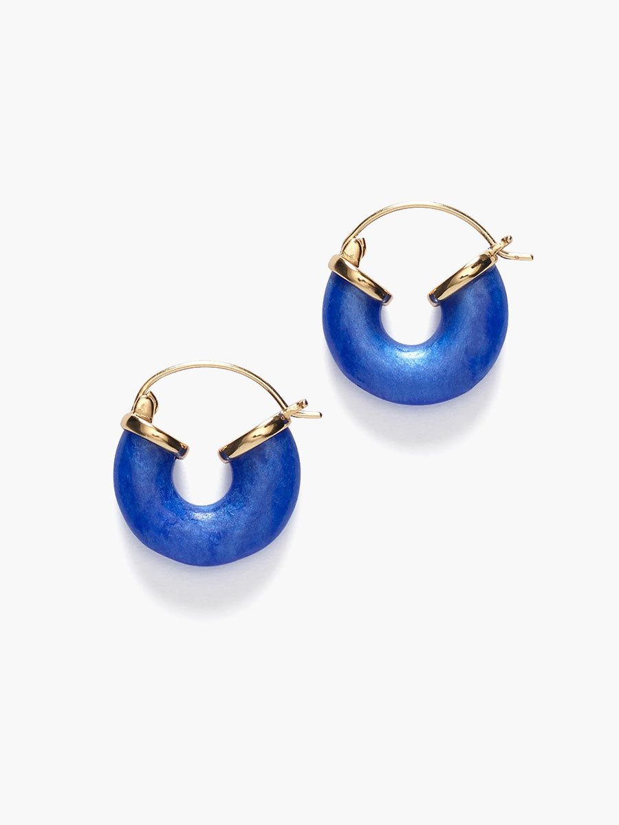 Petit Swell Hoops - Deep Blue