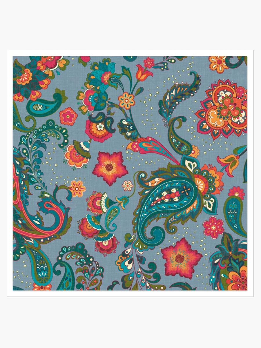 Artebene Paisley Napkins - Blue