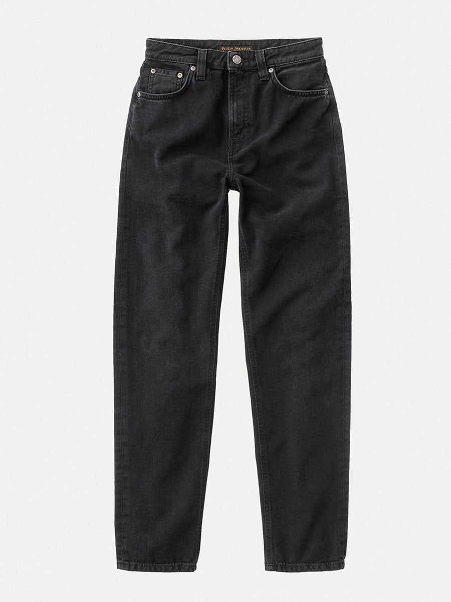 Nudie Jeans Breezy Britt - Black Worn
