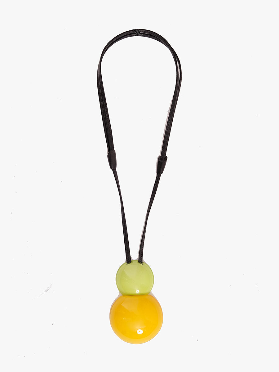 Monies Venezia Pendant Necklace - Citrus Polyester