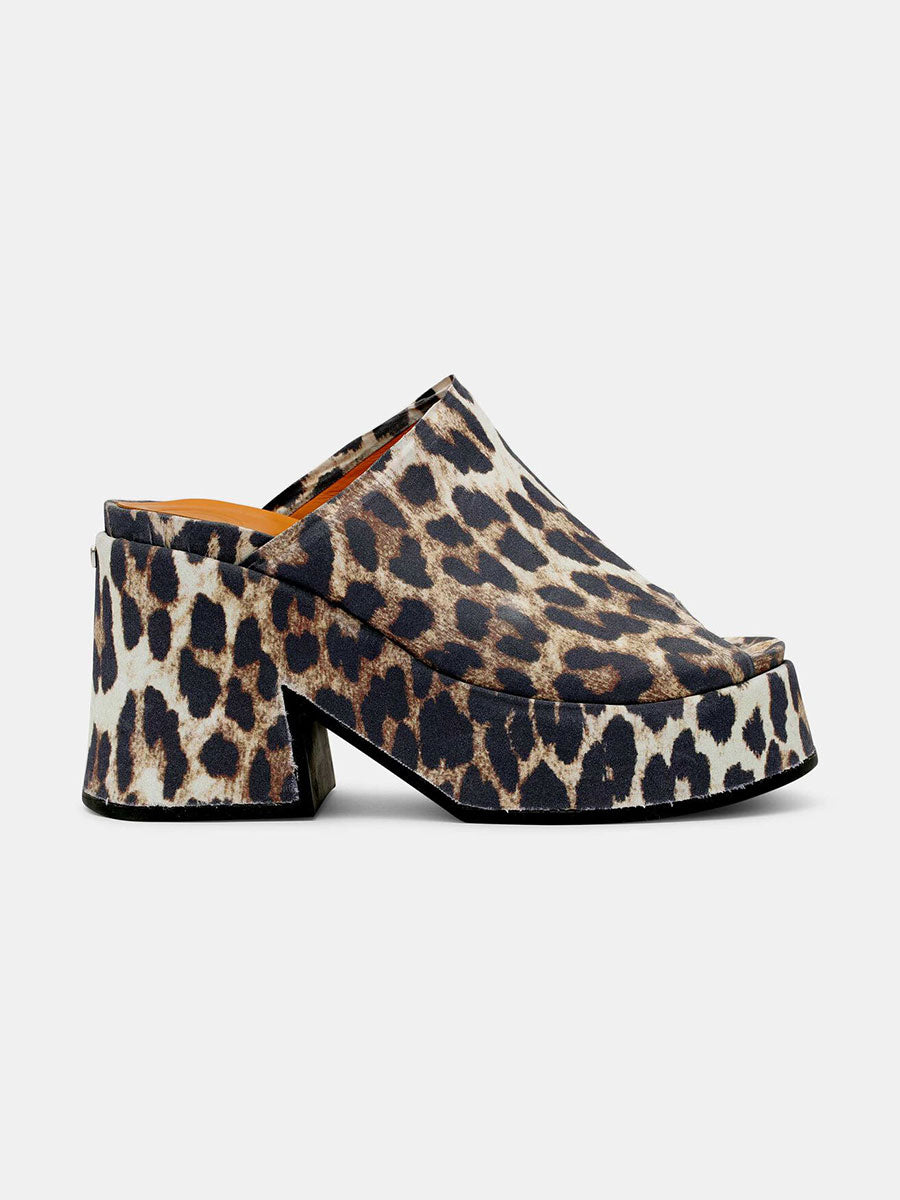 Ganni-Retro Platform Wedge Mule