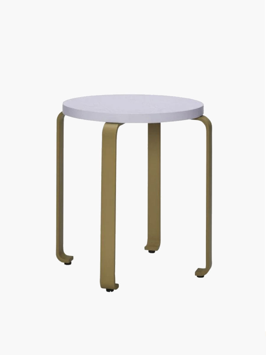 Hubsch Smile Stool - Light Blue/Khaki