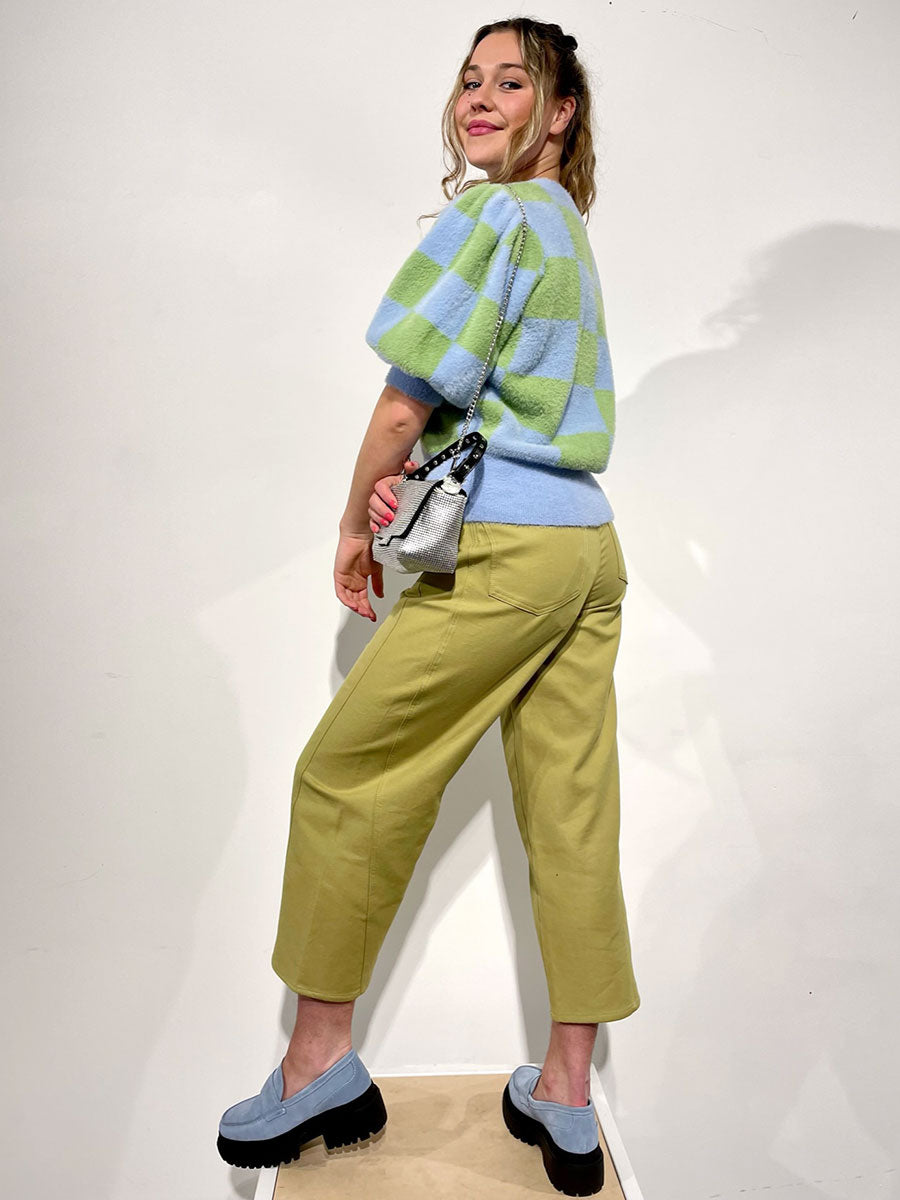 HUNKØN - Anya Top - Blue & Green