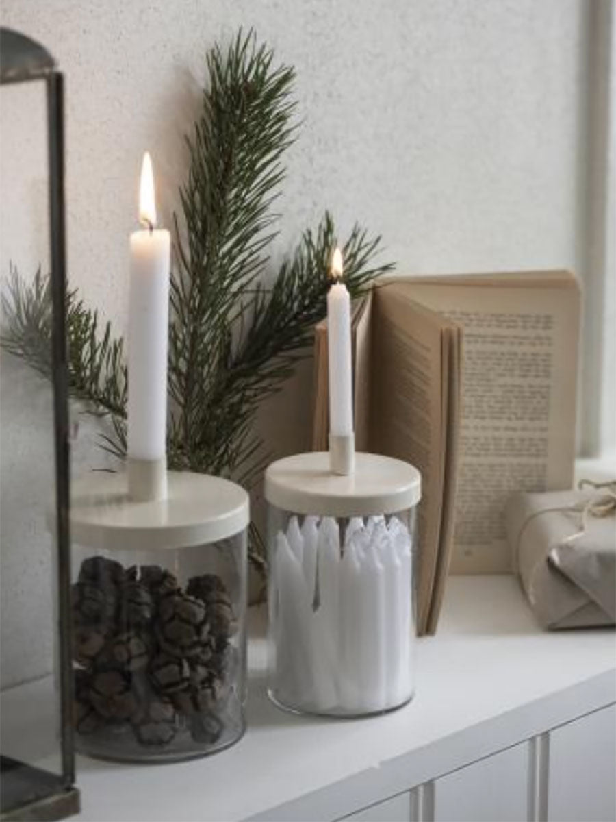 Ib-Laursen-Tapered-Candle-White