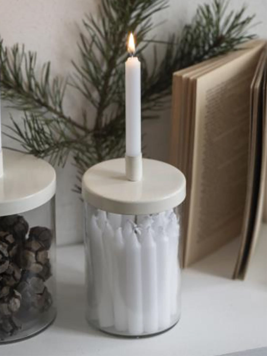 Ib-Laursen-Tapered-Candle-White