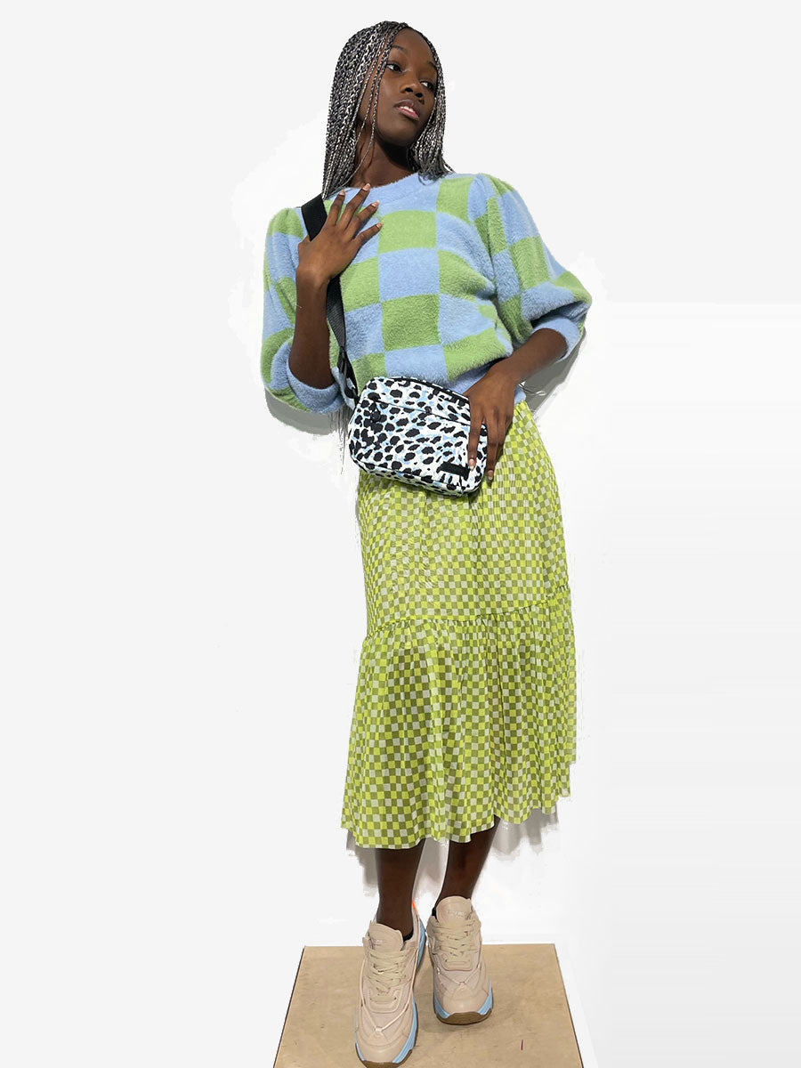 Hunkon Anya Top - Blue & Green