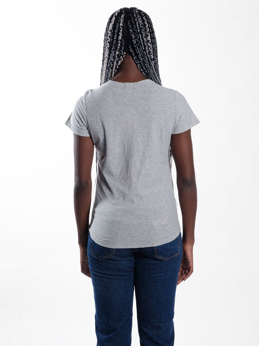 LEVETE ROOM  Any1 Crew Neck T-Shirt - Grey