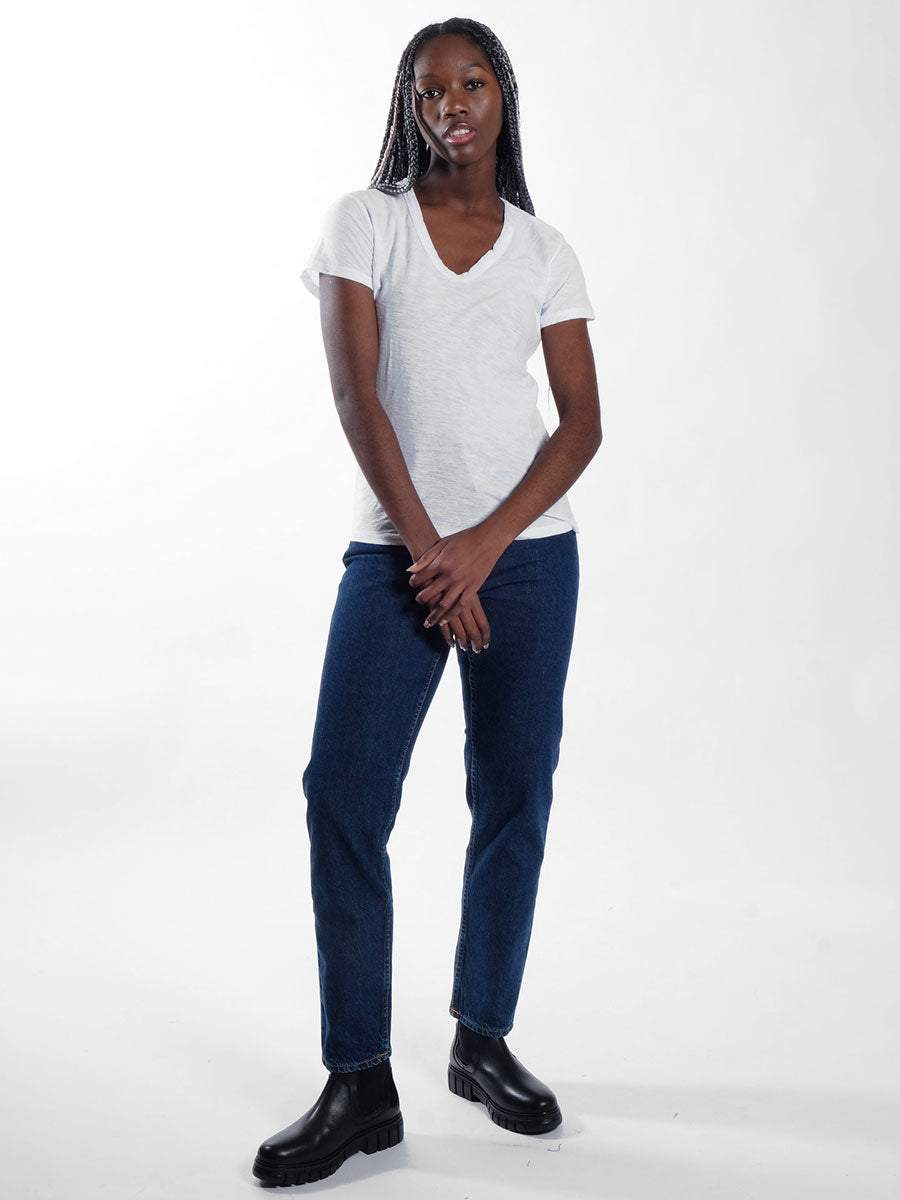 LEVETE ROOM Any2 Scoop Neck T-Shirt - White