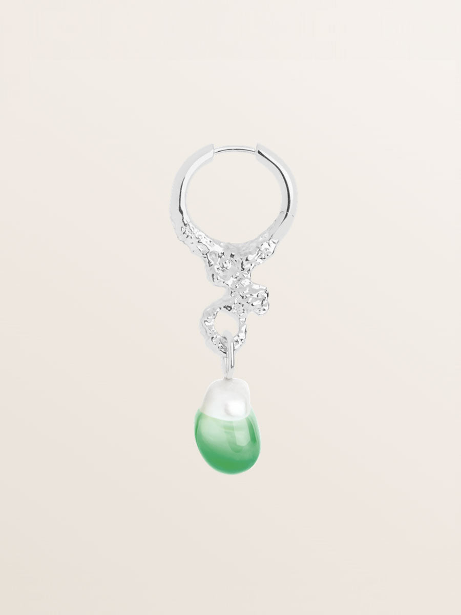 Maria Black-Miran Silver Earring - Apple