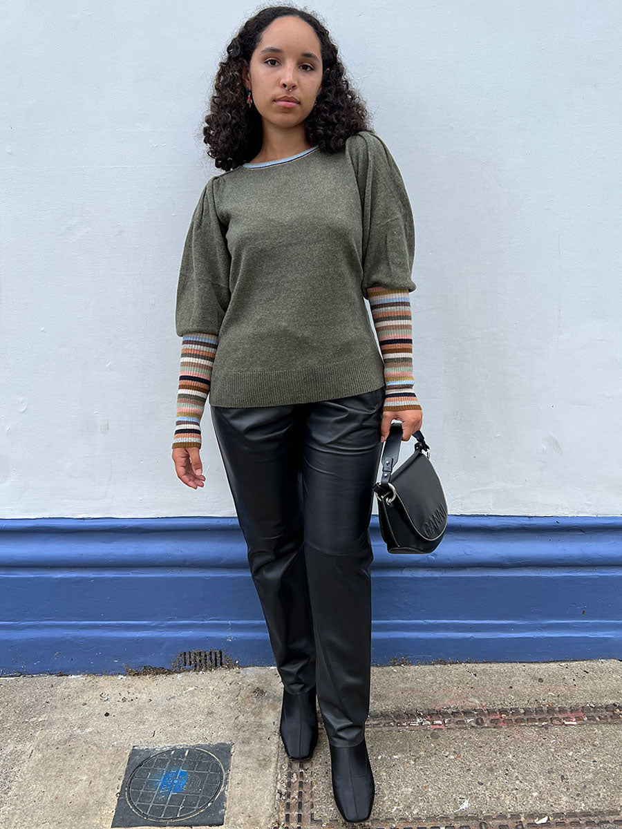 project-aj117-solange-puff-sleeve-jumper-army