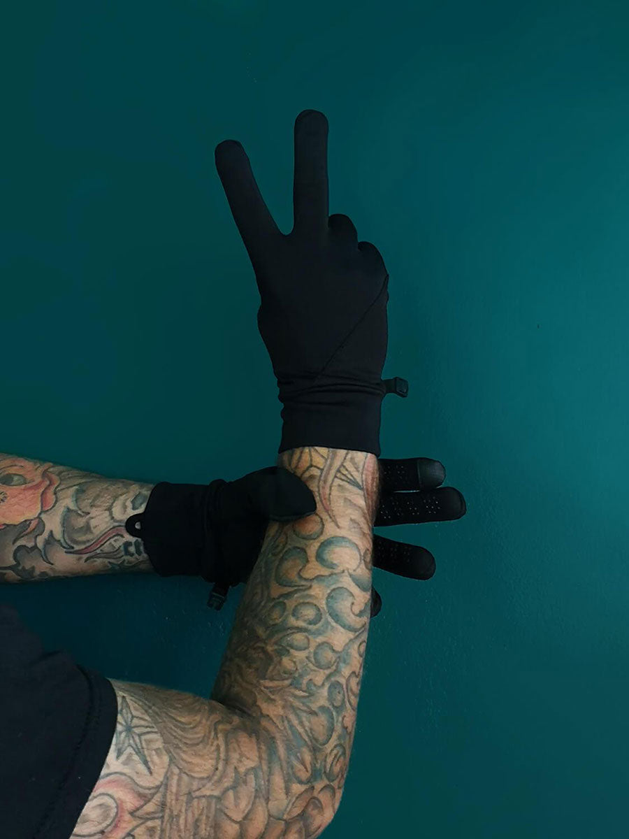 Rhanders Handsker Men's Protective Gloves - Black