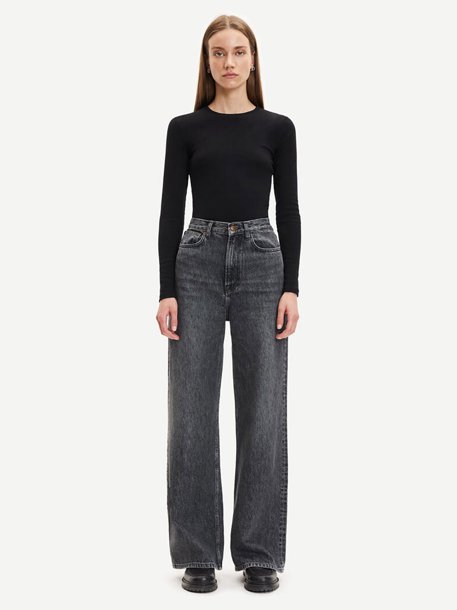 Samsoe Samsoe Alexa Long Sleeve Tee - Black