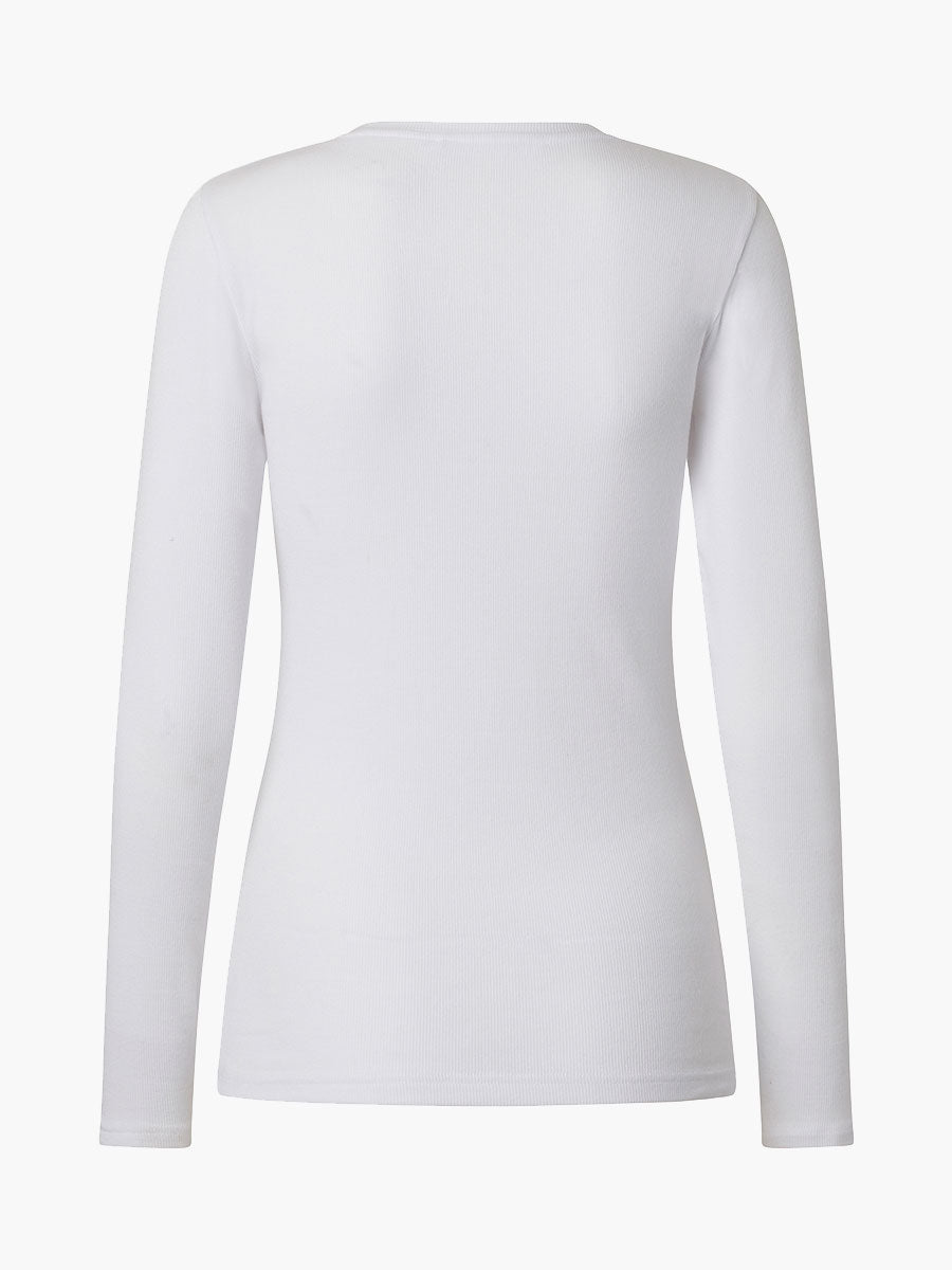 Samsoe Samsoe Alexa Long Sleeve Tee - White