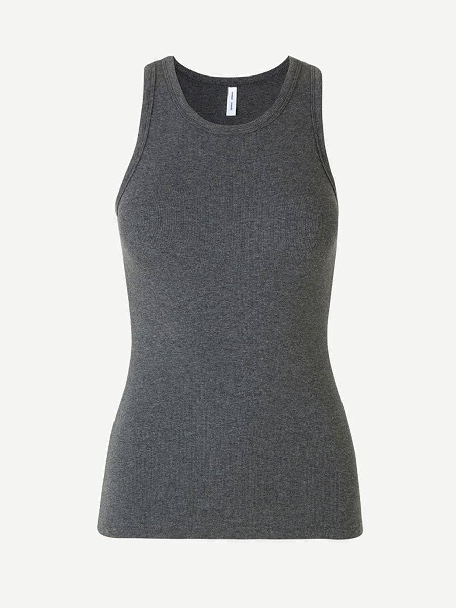 Samsoe Samsoe Alexo Tank - Dark Grey Melange