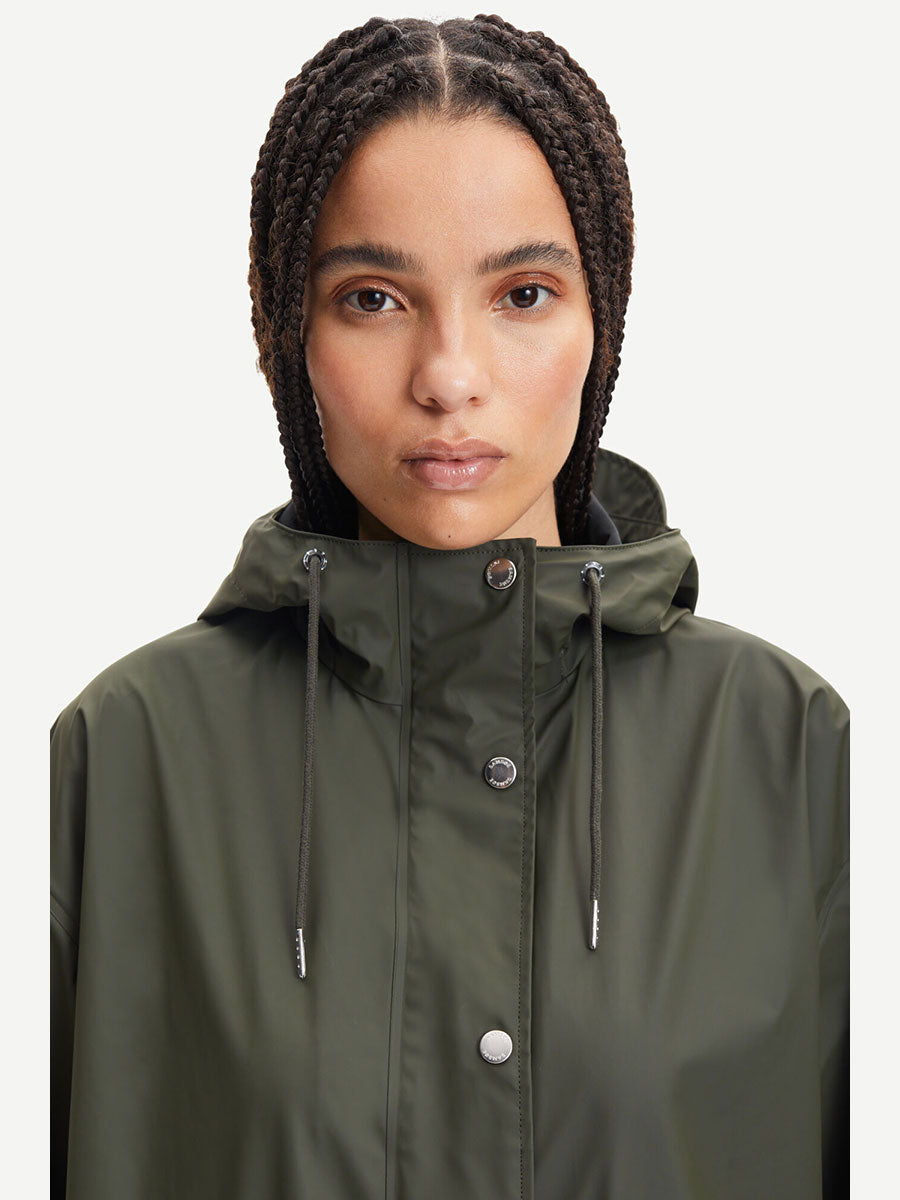 Samsoe Samsoe, Stala Long Raincoat - Rosin