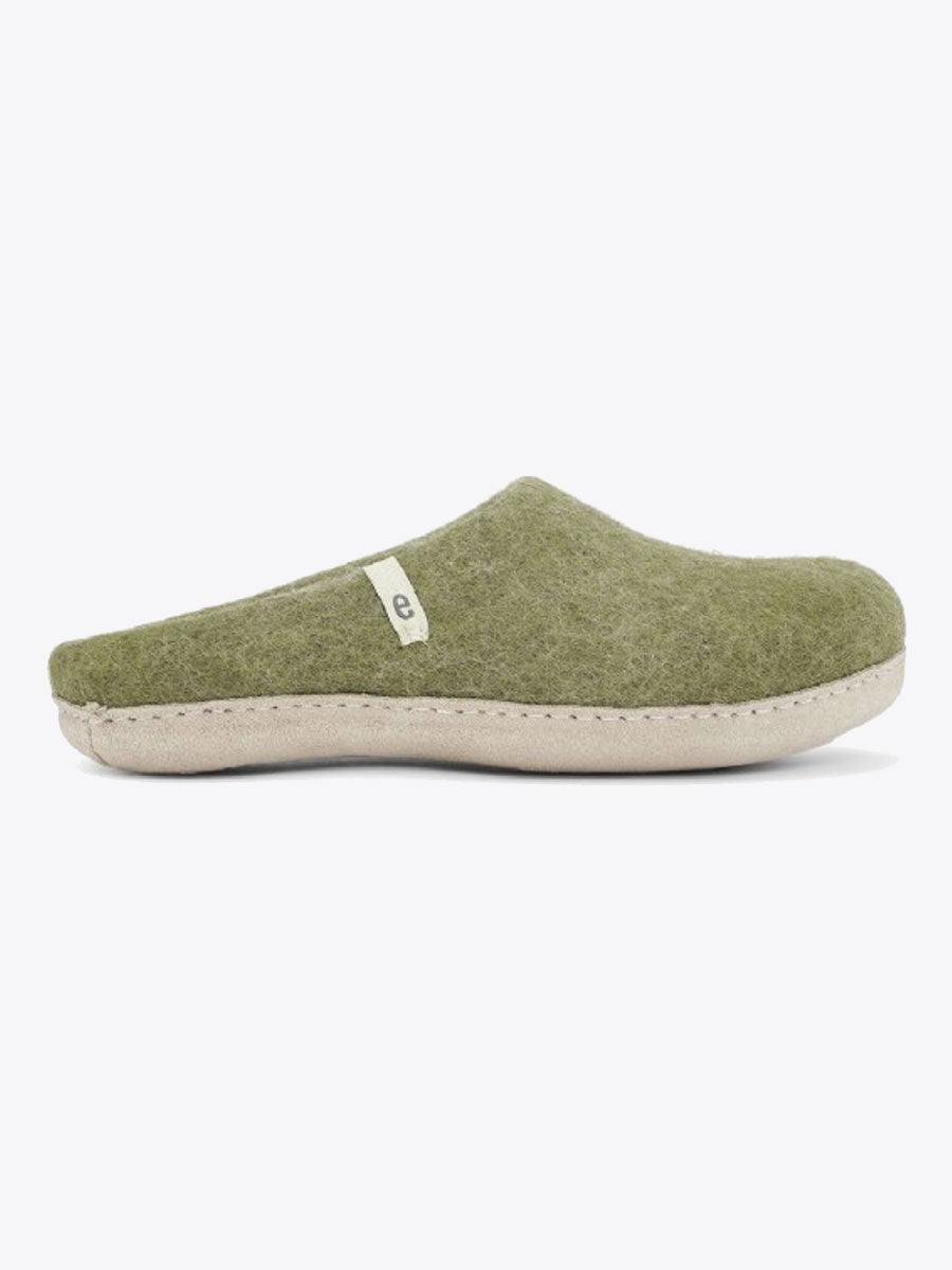 egos-wool slipper - moss green