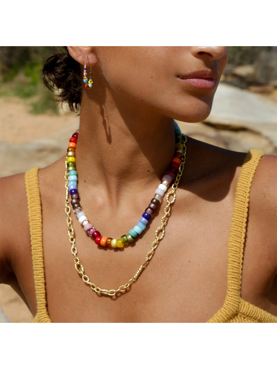 Anni Lu Big Nuanua Necklace - Rainbow