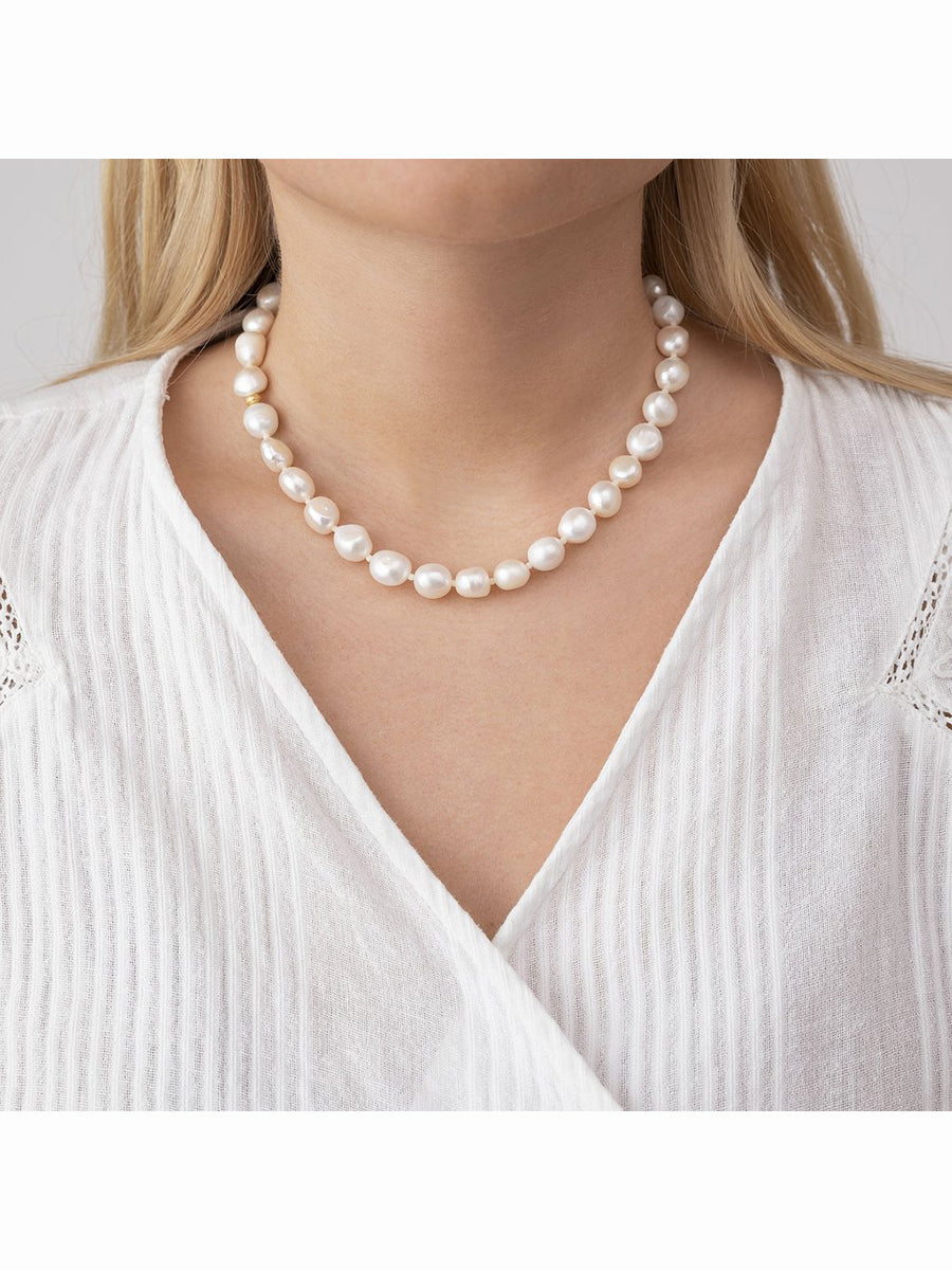 Anni Lu - Stellar Pearly Necklace - Gold