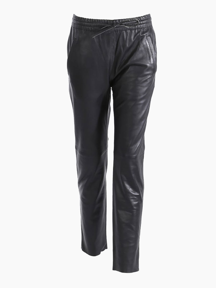Oakwood Gift Leather Joggers - Black