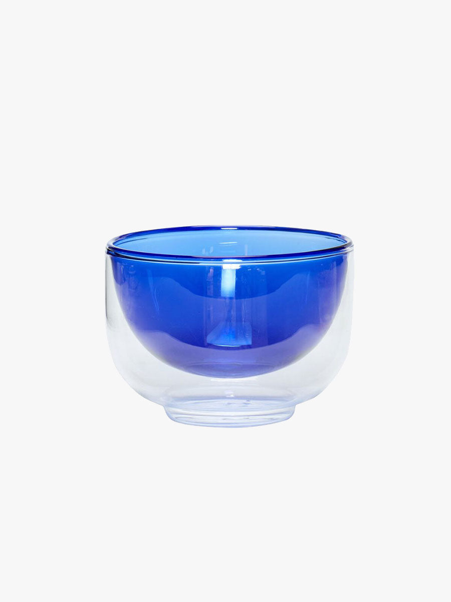 Hubsch - Kiosk Glass Bowl - Blue