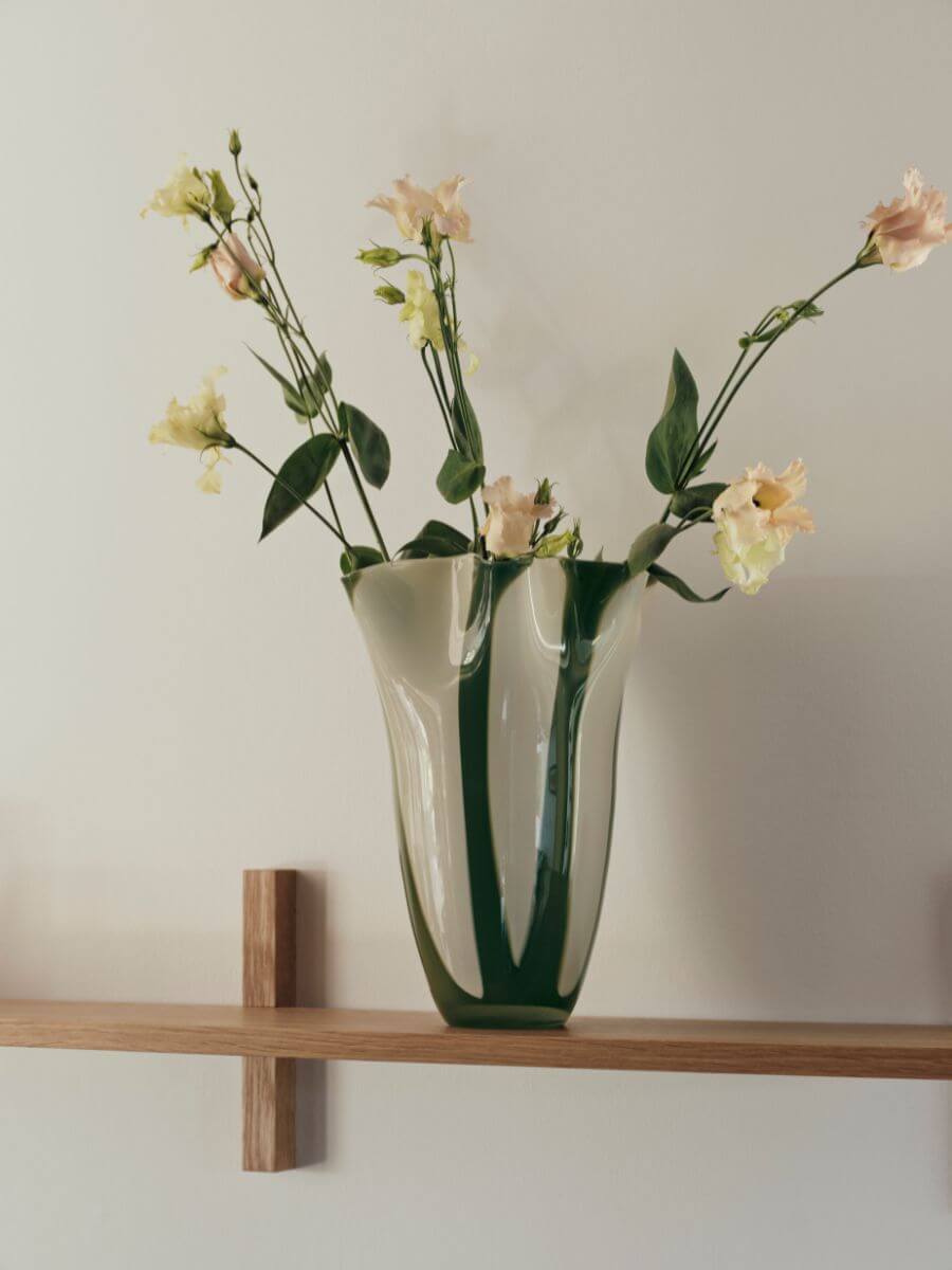 Broste Copenhagen - Broste Copenhagen - Liva Vase - Green/White