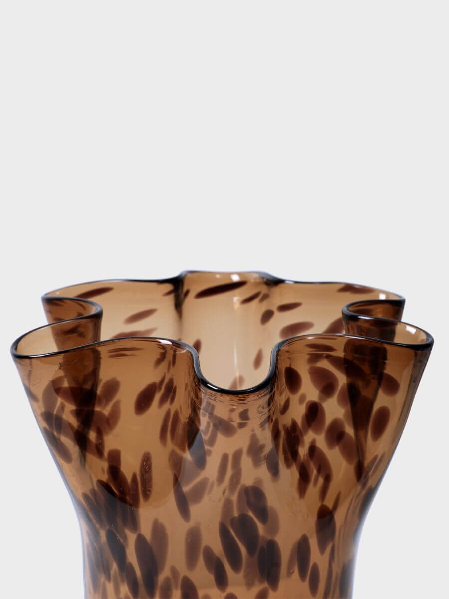 Broste Copenhagen - Liva Vase - Brown Leopard